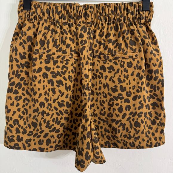 A New Day Leopard Print Pull On Shorts Size XS Brown Black - Picture 4 of 4